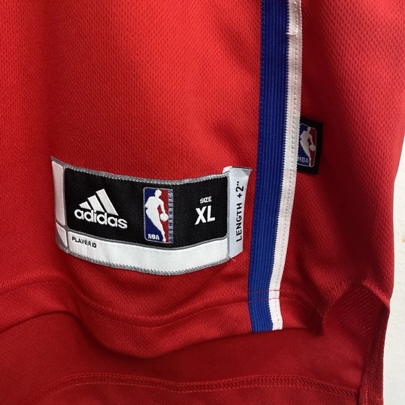 LA Clippers #3 CHRIS PAUL Swingman Jersey NEW XL +2” Length Adidas Red - Picture 6 of 7